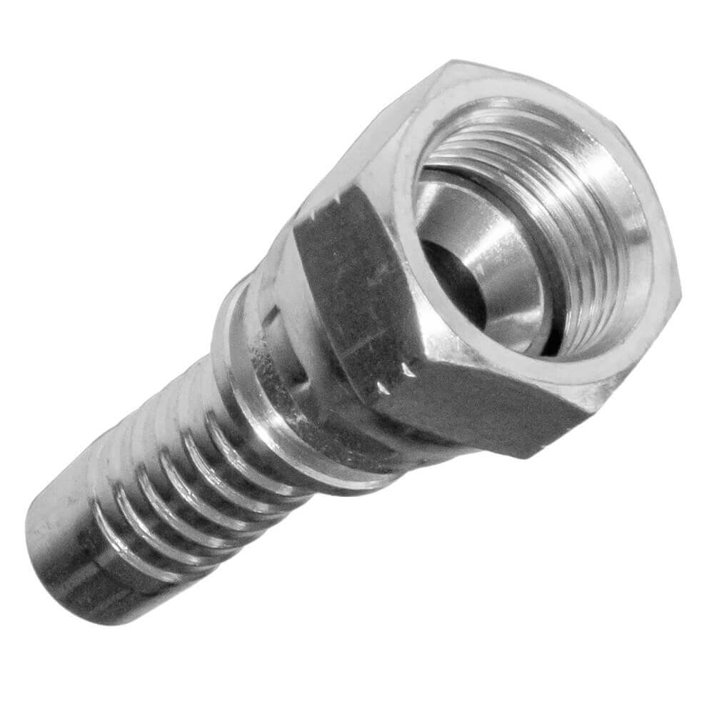 Niple Hidráulico Recto Hembra Giratoria Espiga Acero Inoxidable Niple Hidráulico Recto Hembra Giratoria Espiga Acero Inoxidable